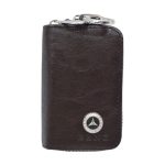 Set curea piele, portofel, husa chei, sigla Mercedes, negru/maro - ShopSee - Magazin online