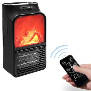 Mini aeroterma portabila cu aspect de semineu, 900W - ShopSee - Magazin online