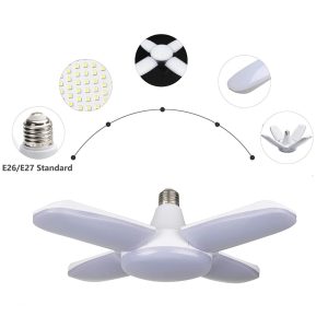 Lampa LED pliabila, 4 brate, E26/E27, 60W - ShopSee - Magazin online