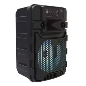 Boxa portabila HF605, 15W PMPO, BT/FM/USB/AUX, LED, 1200mAh - ShopSee - Magazin online