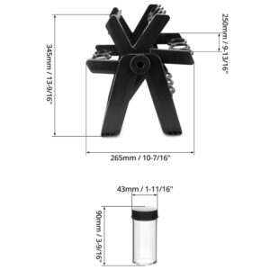 Set suport rotativ cu 18 recipiente pentru condimente, negru - ShopSee - Magazin online