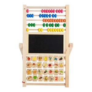 Tabla educativa pentru copii, lemn, numaratoare, accesorii - ShopSee - Magazin online